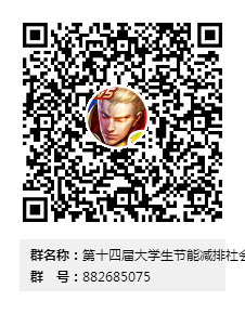 第十四届大员工节能减排社会实践与科技竞赛群二维码